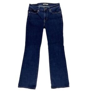 Levis Classic Bootcut Mid Rise Jeans Womens 6S W28/L30 Dark Wash Denim